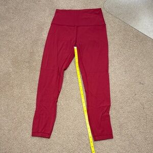 Lululemon 23in Red Leggings